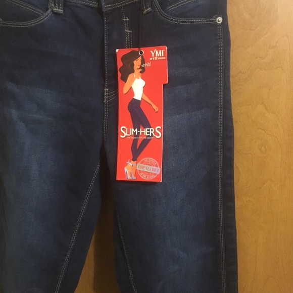 YMI Slim- Her High waisted Dark Wash Skinny Jeans 5 - Picture 6 of 10